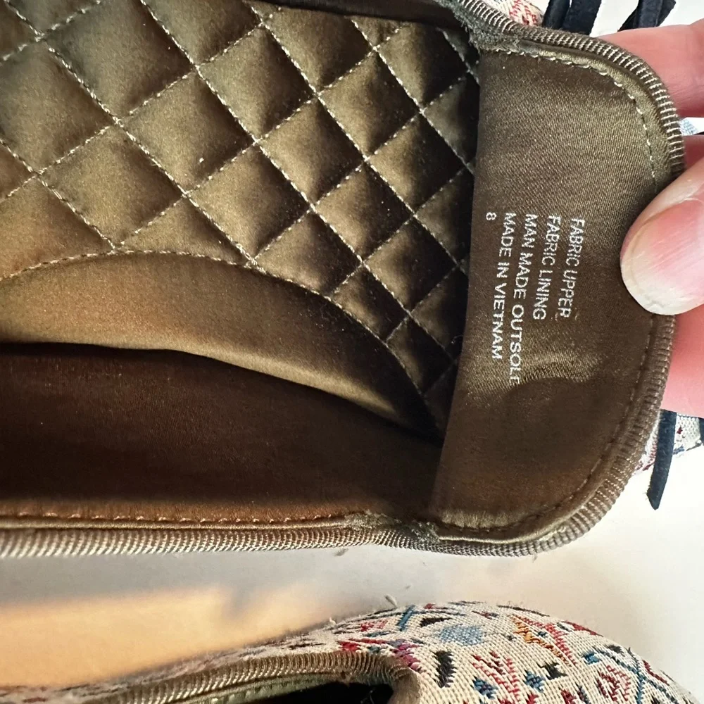 Birdies Women's Starling Loafers Multicolor Patterned Tapestry w/ Tassels size 8 - Picture 5 of 12